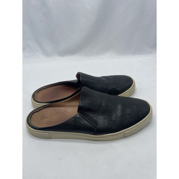 Frye Ivy Mule 3479171-BLK Women US 8M Black Leather Slip On Slide Mules Shoes - Picture 4 of 12